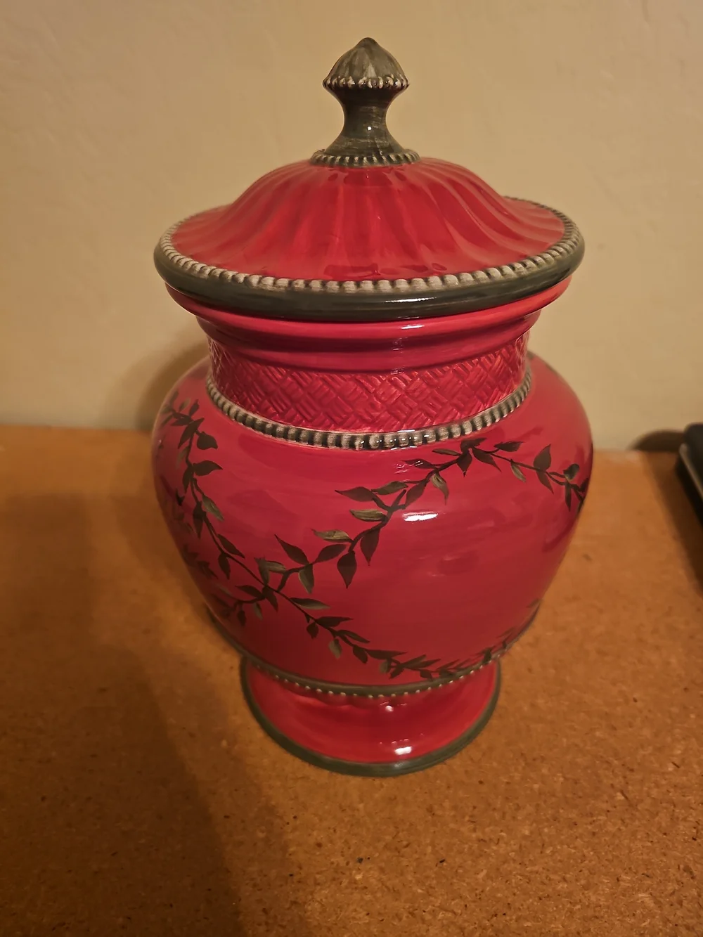 1990's  Hand painted Chinese Ginger Jar by Raymond Waites
